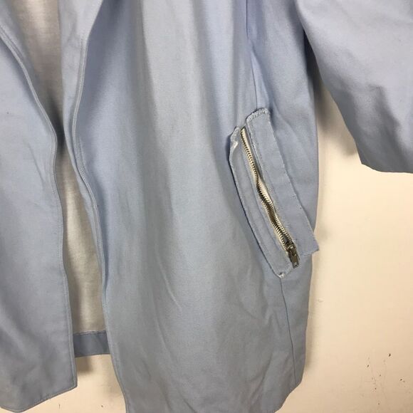 New JOA Cotton Twill Zippered Coat Jacket Oversize - Picture 5 of 8